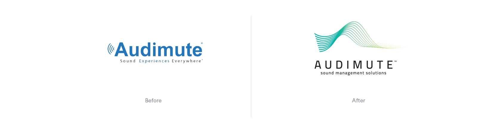logo, before and after