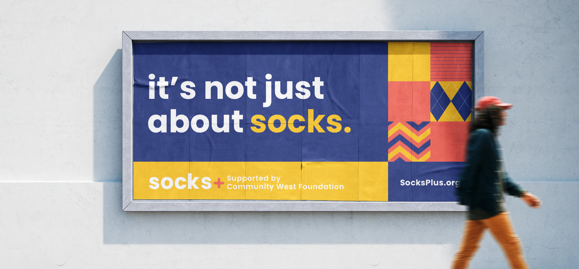 Socks+ Campaign billboard