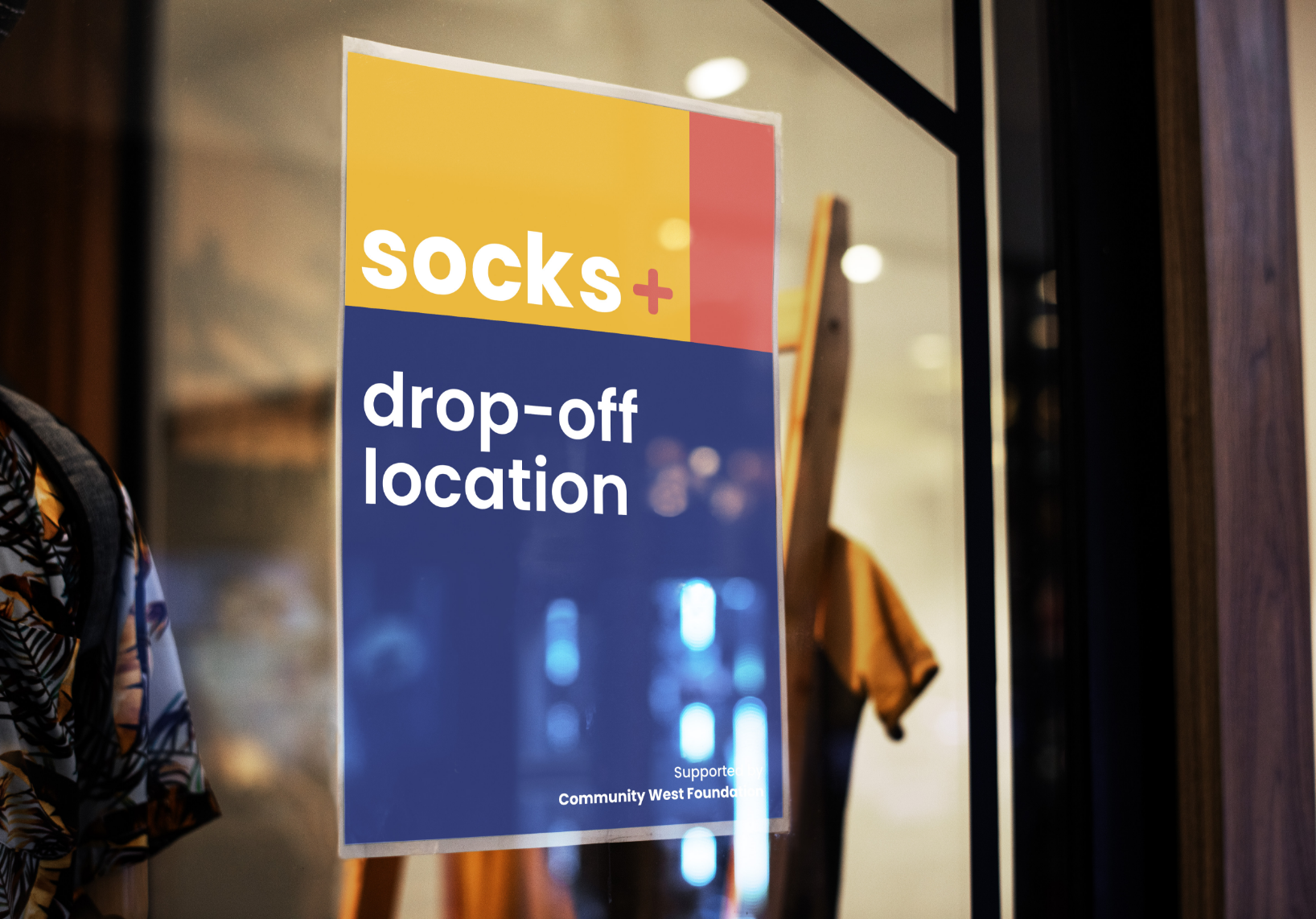 Socks+ Campaign sign