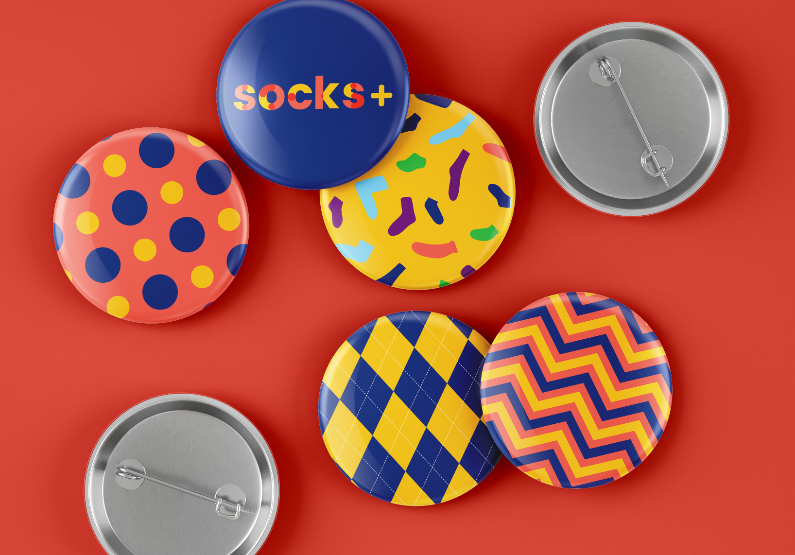 Socks+ Campaign buttons