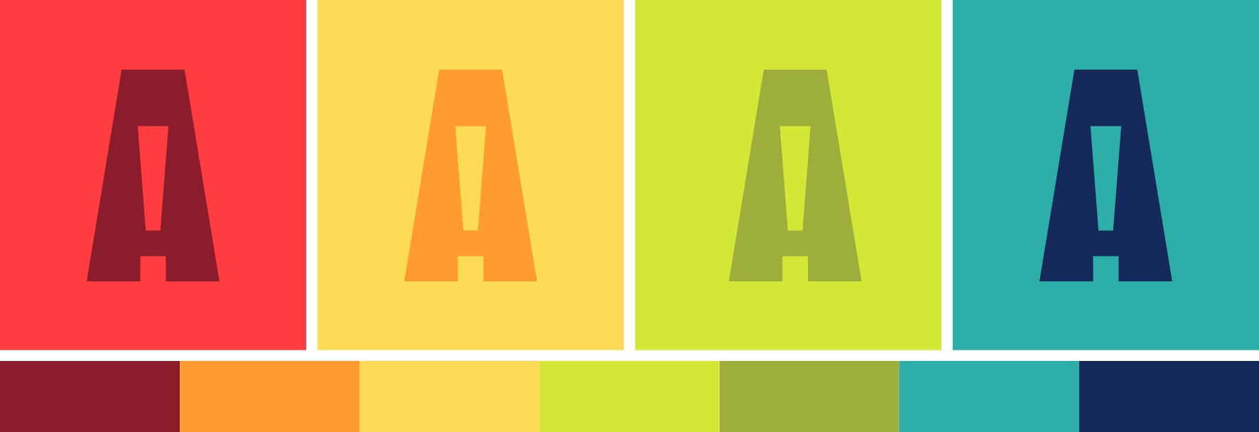 the auburn 'A' logo in various colors