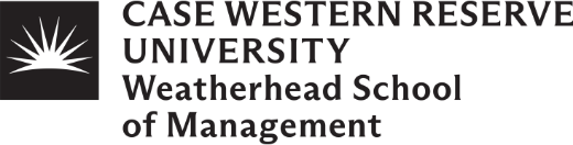 Case Western Reserve Weatherhead School of Management logo