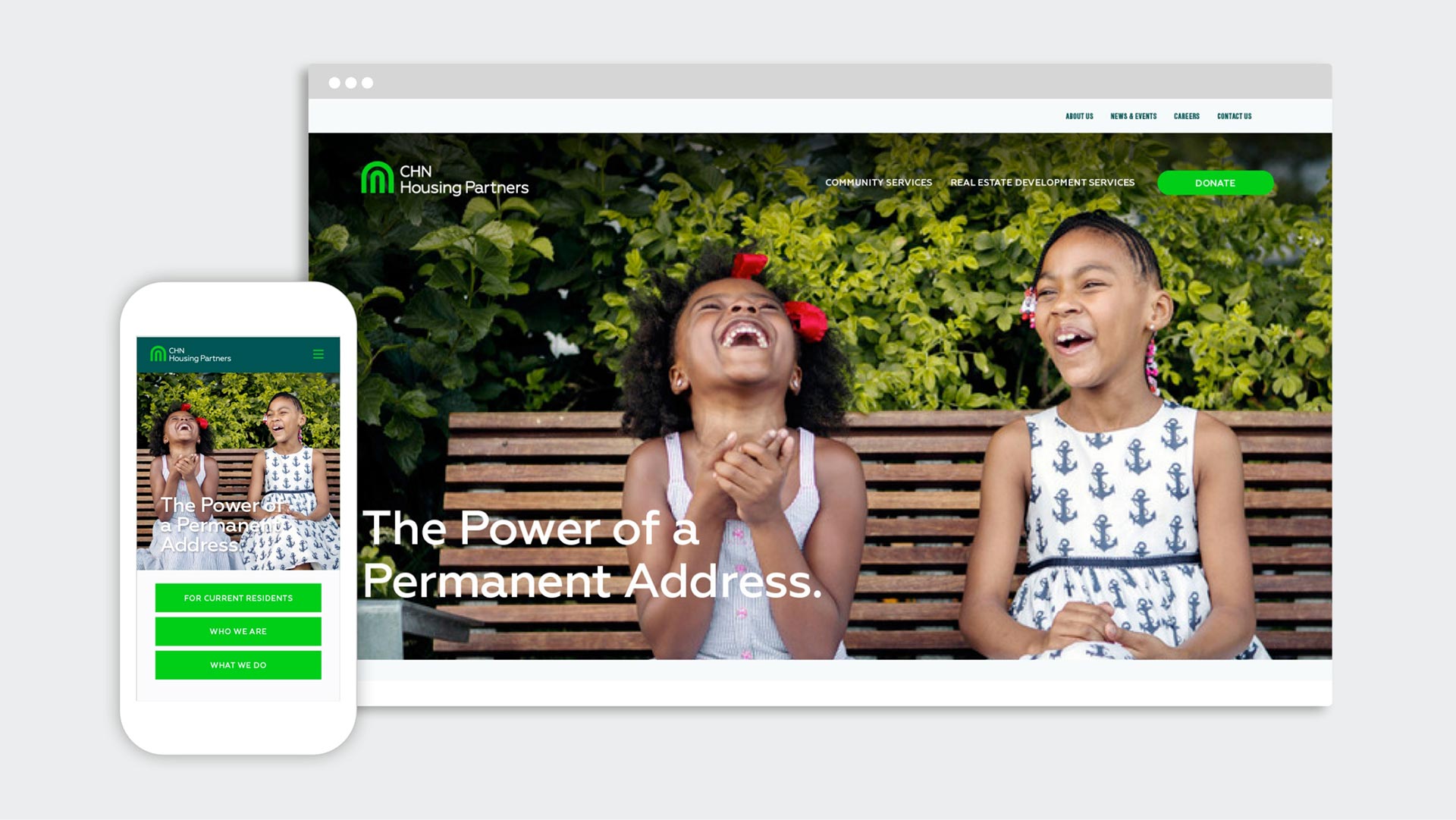 website mockup