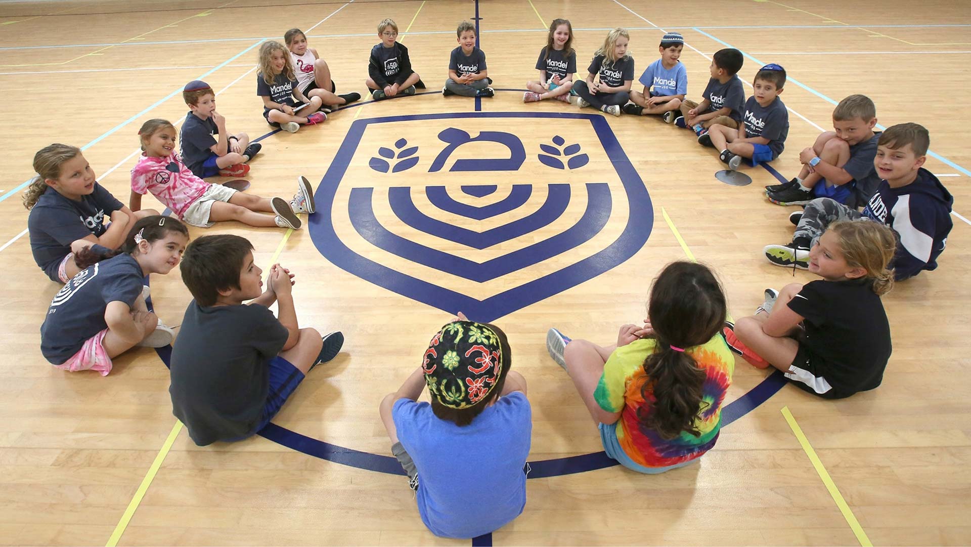 mandel students sitting in a circle