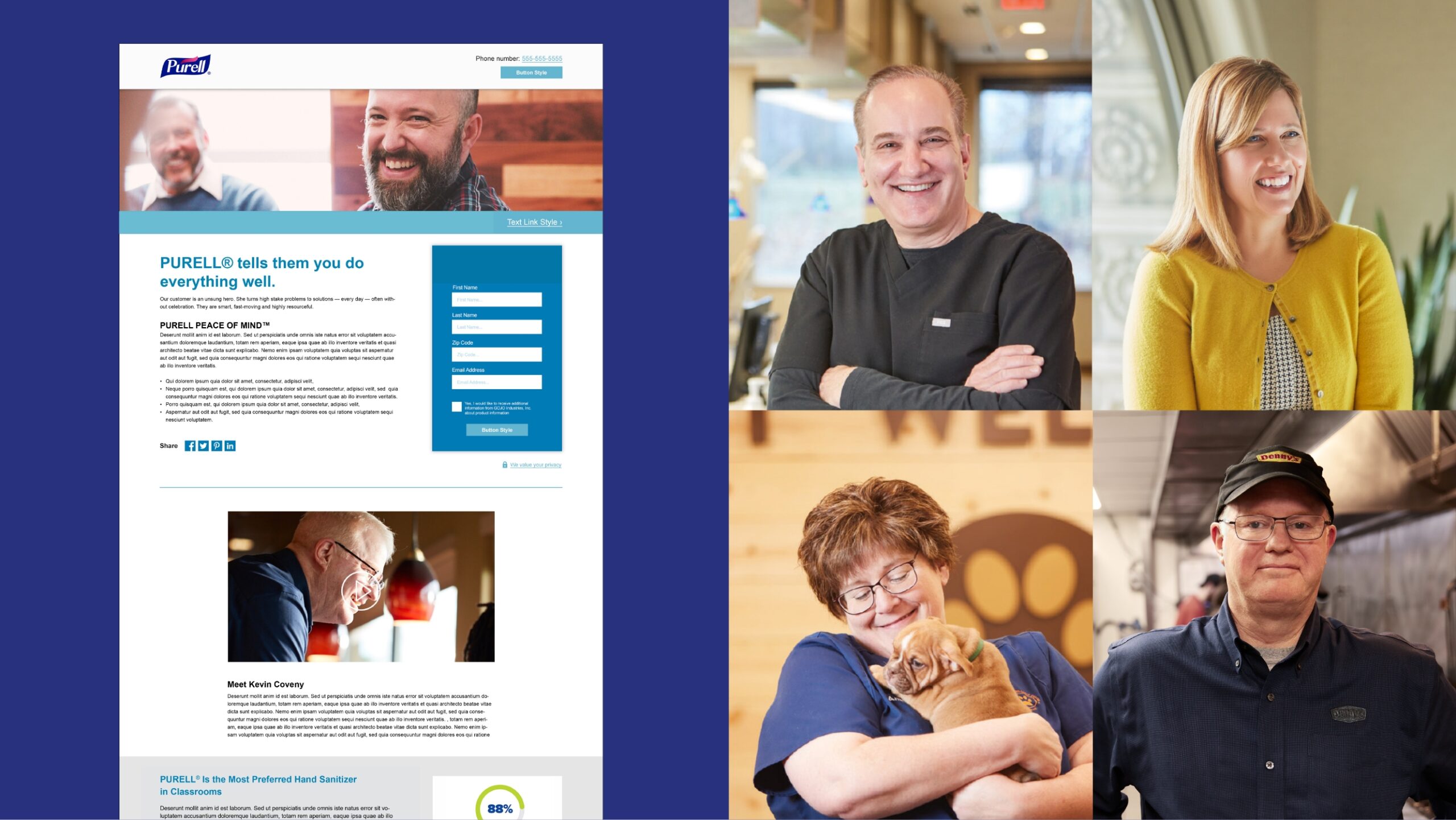 PURELL Landing Page