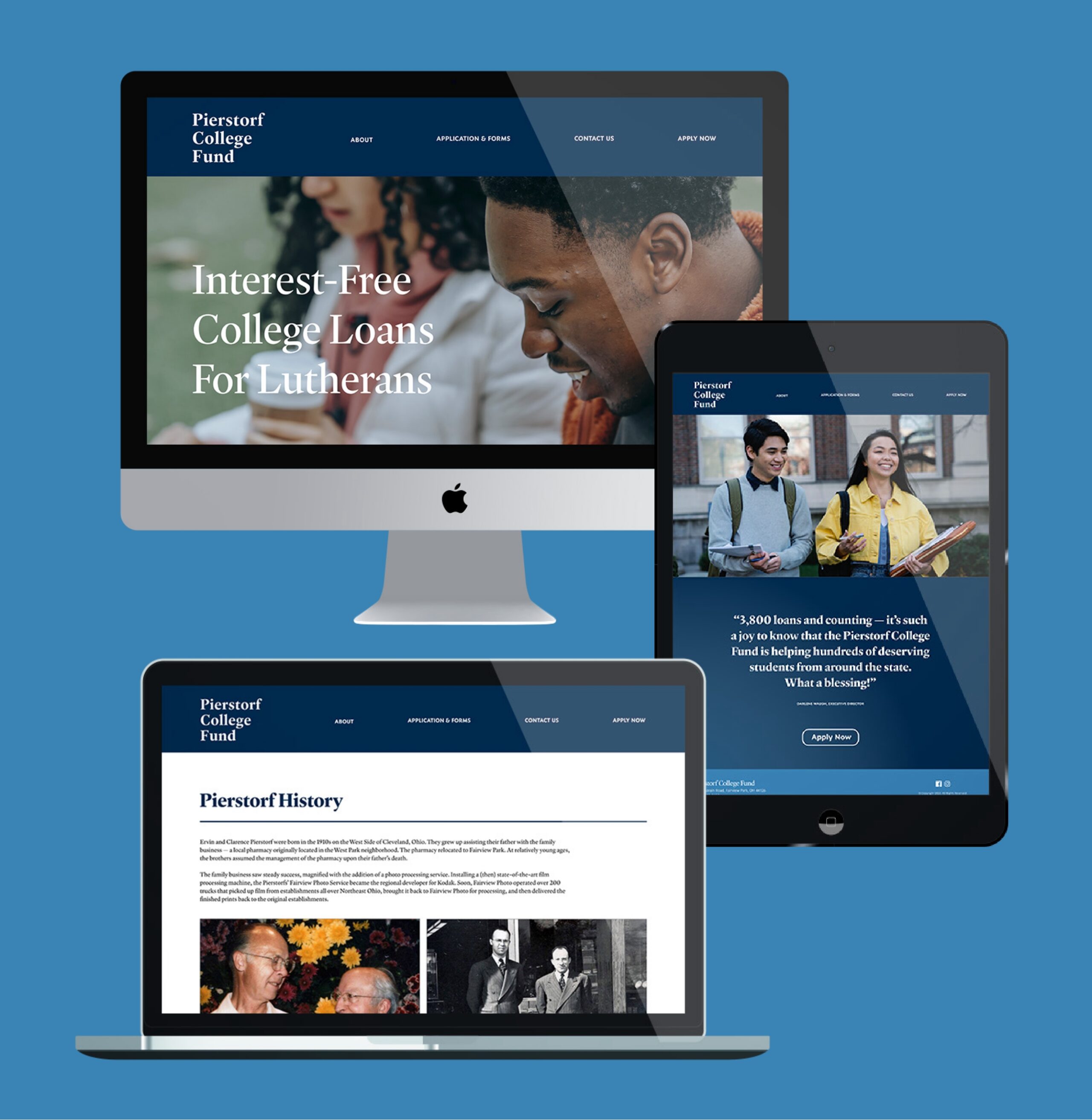 Pierstorf College Fund Web Design