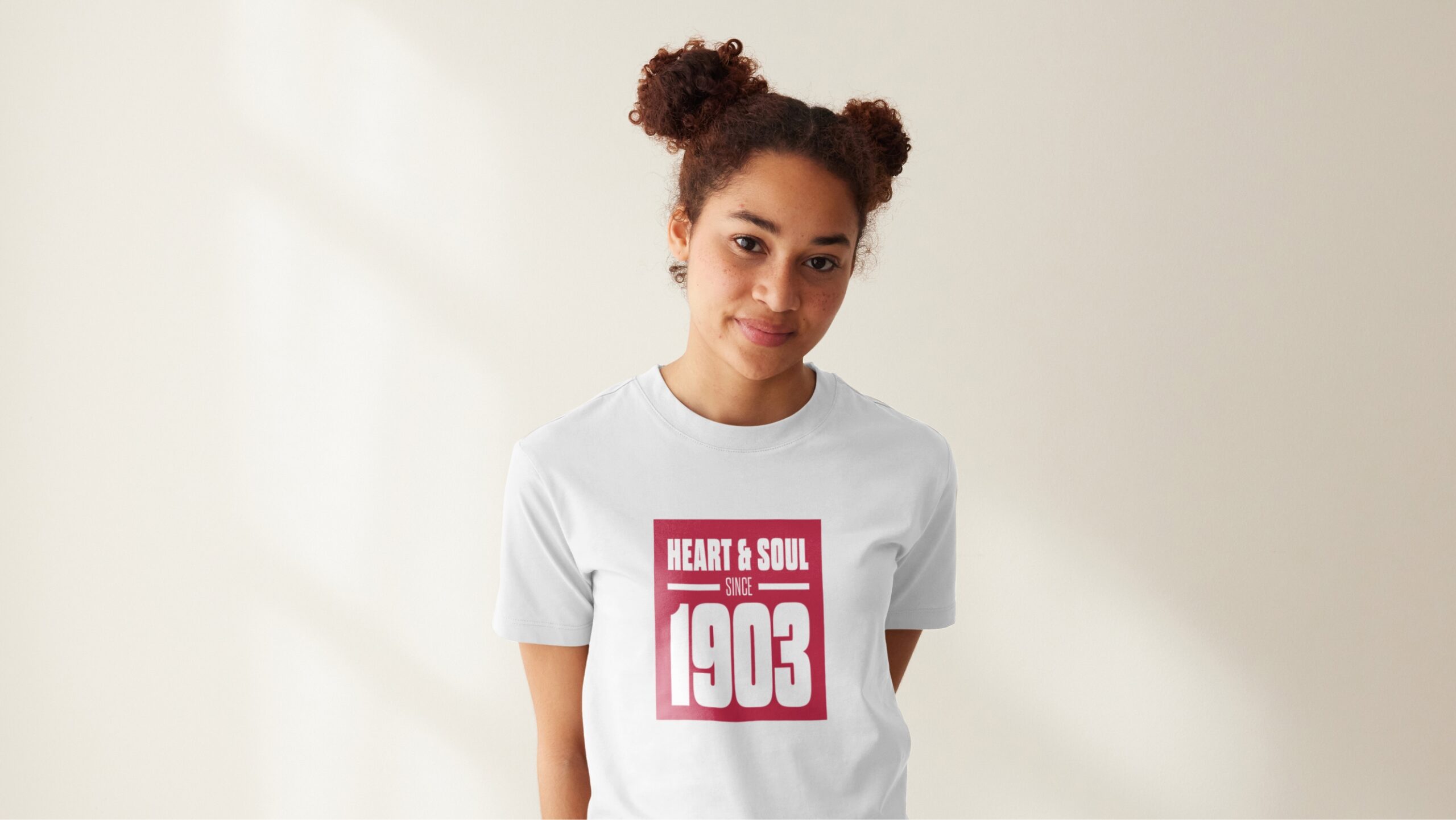 Female student wearing t-shirt