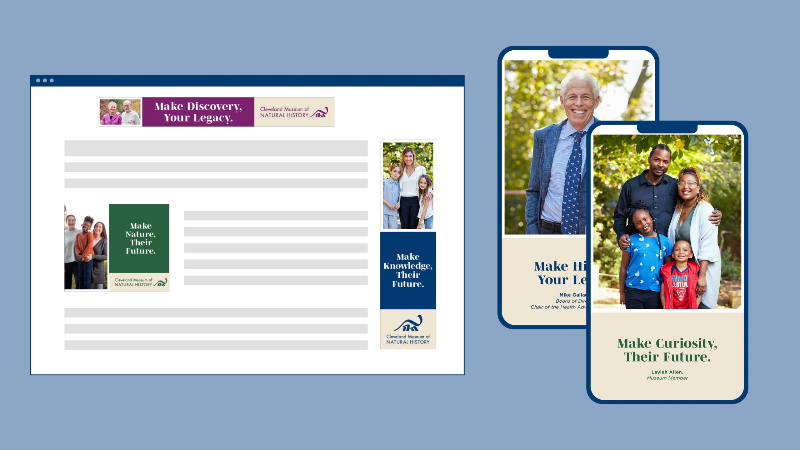 digital ads and social media stories