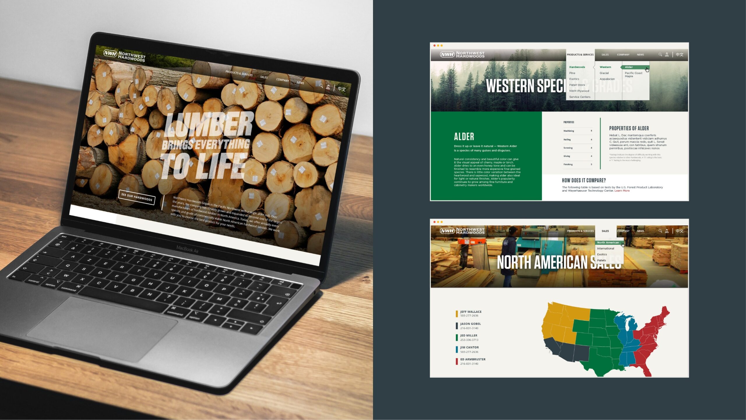 Northwest Hardwood webpages