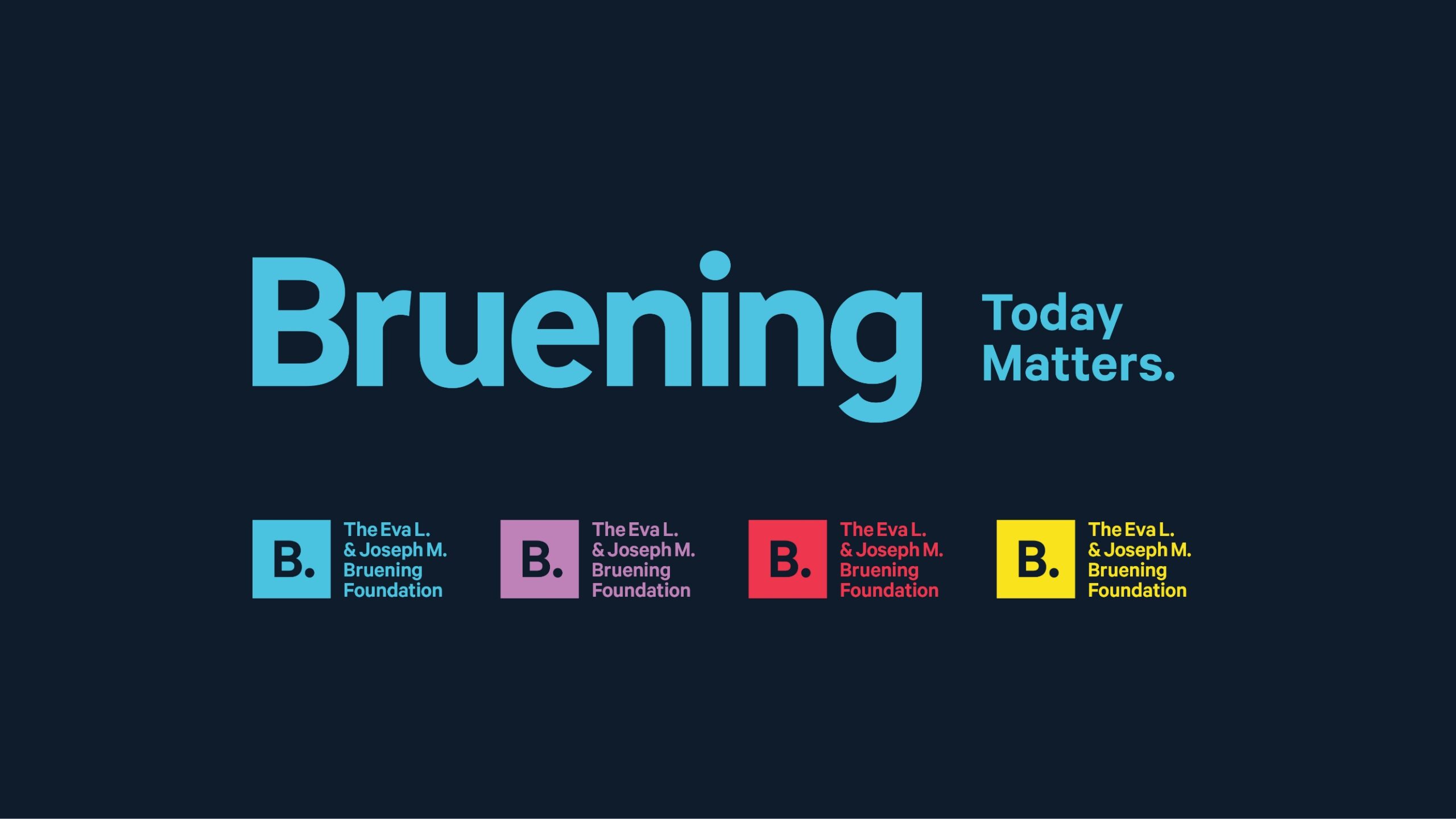 Bruening Foundation logo and tagline